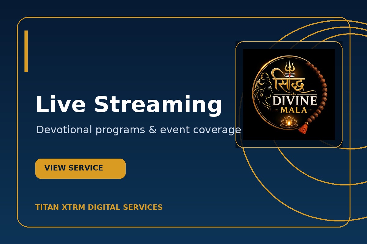 Sidh Divine Mala live streaming service showcase