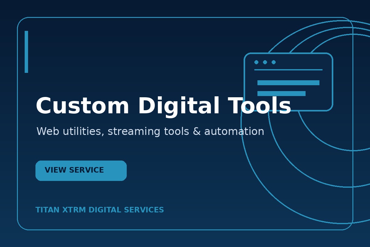 Custom digital tools showcase